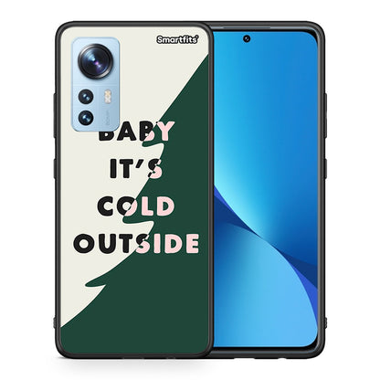 Θήκη Xiaomi 12/12X 5G Cold Outside από τη Smartfits με σχέδιο στο πίσω μέρος και μαύρο περίβλημα | Xiaomi 12/12X 5G Cold Outside case with colorful back and black bezels