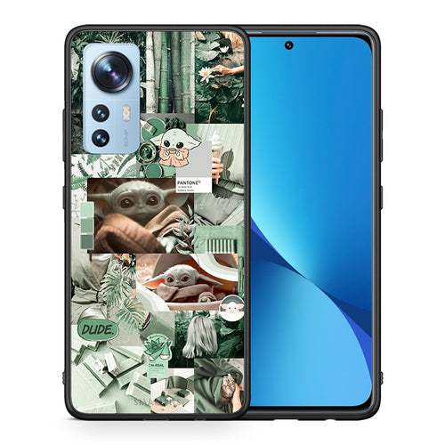 Θήκη Αγίου Βαλεντίνου Xiaomi 12 / 12X 5G Collage Dude από τη Smartfits με σχέδιο στο πίσω μέρος και μαύρο περίβλημα | Xiaomi 12 / 12X 5G Collage Dude case with colorful back and black bezels