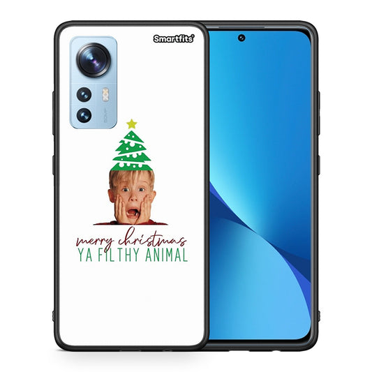 Θήκη Xiaomi 12/12X 5G Filthy Animal από τη Smartfits με σχέδιο στο πίσω μέρος και μαύρο περίβλημα | Xiaomi 12/12X 5G Filthy Animal case with colorful back and black bezels