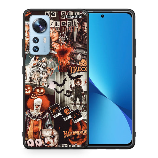 Θήκη Xiaomi 12 / 12X 5G Halloween Spooky Season από τη Smartfits με σχέδιο στο πίσω μέρος και μαύρο περίβλημα | Xiaomi 12 / 12X 5G Halloween Spooky Season case with colorful back and black bezels