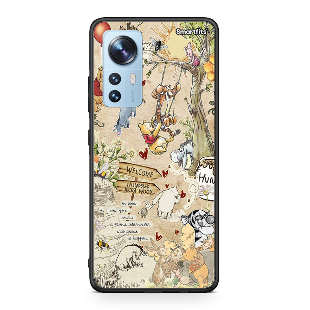 Xiaomi 12/12X 5G Happy Friends θήκη από τη Smartfits με σχέδιο στο πίσω μέρος και μαύρο περίβλημα | Smartphone case with colorful back and black bezels by Smartfits