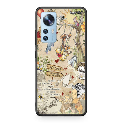 Xiaomi 12/12X 5G Happy Friends θήκη από τη Smartfits με σχέδιο στο πίσω μέρος και μαύρο περίβλημα | Smartphone case with colorful back and black bezels by Smartfits