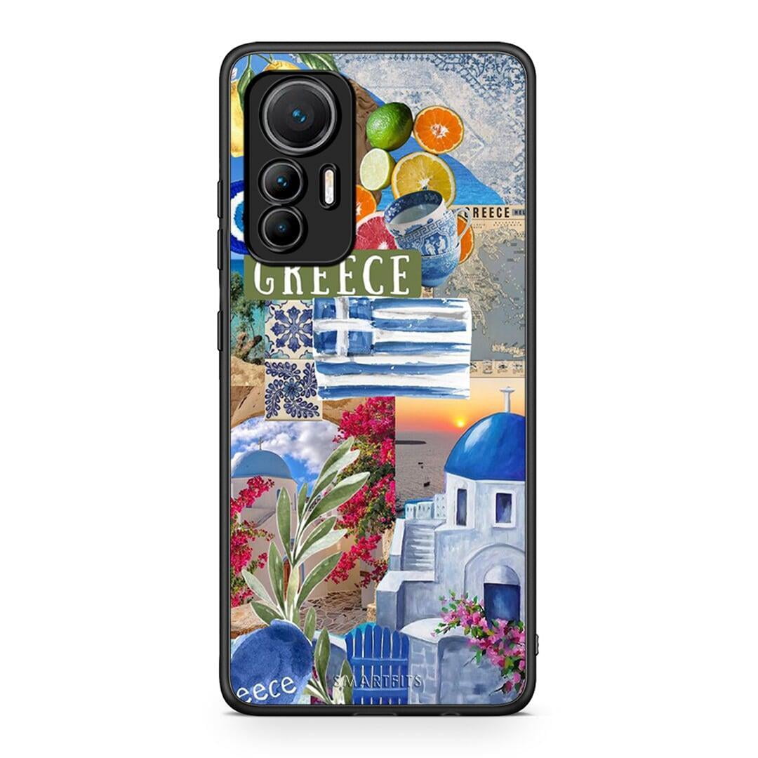 Xiaomi 12 Lite 5G All Greek Θήκη από τη Smartfits με σχέδιο στο πίσω μέρος και μαύρο περίβλημα | Smartphone case with colorful back and black bezels by Smartfits