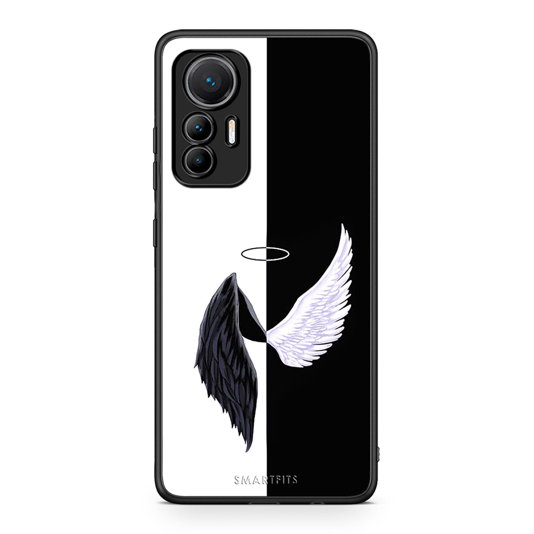 Xiaomi 12 Lite 5G Angels Demons θήκη από τη Smartfits με σχέδιο στο πίσω μέρος και μαύρο περίβλημα | Smartphone case with colorful back and black bezels by Smartfits