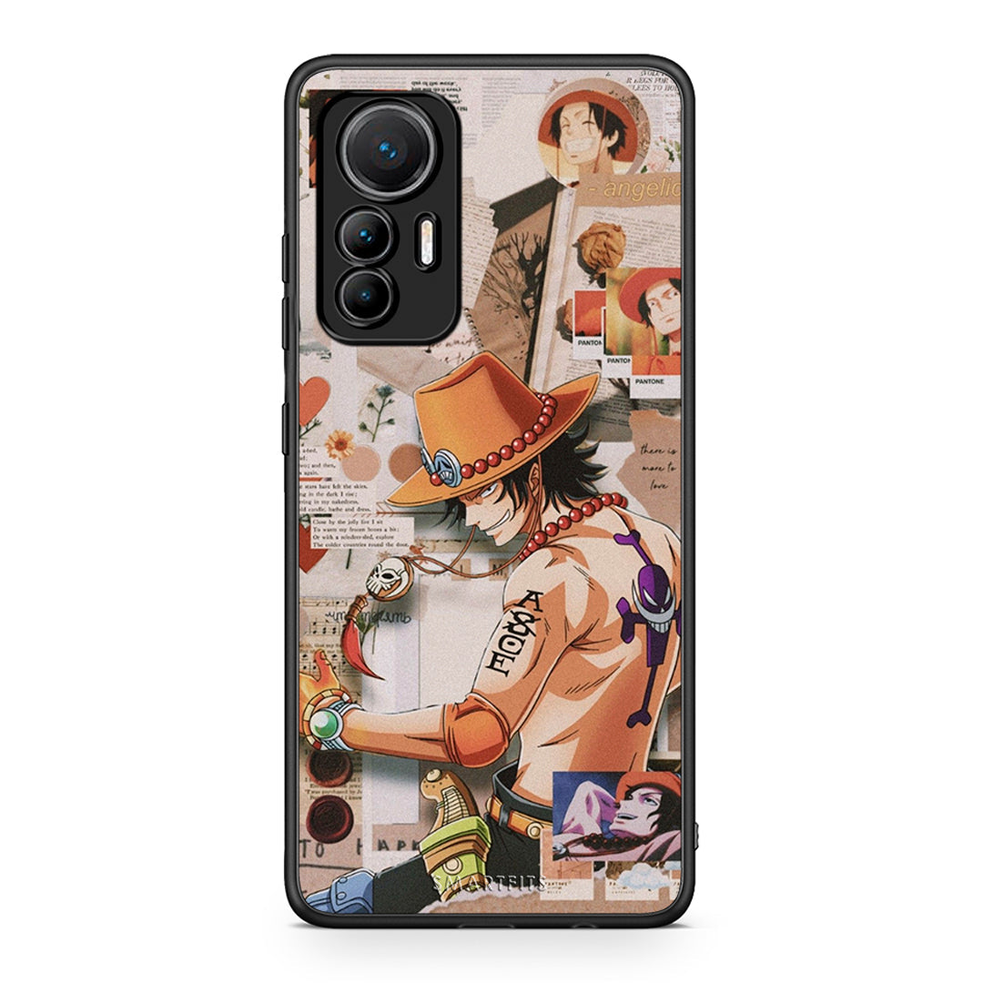 Xiaomi 12 Lite 5G Anime Collage θήκη από τη Smartfits με σχέδιο στο πίσω μέρος και μαύρο περίβλημα | Smartphone case with colorful back and black bezels by Smartfits