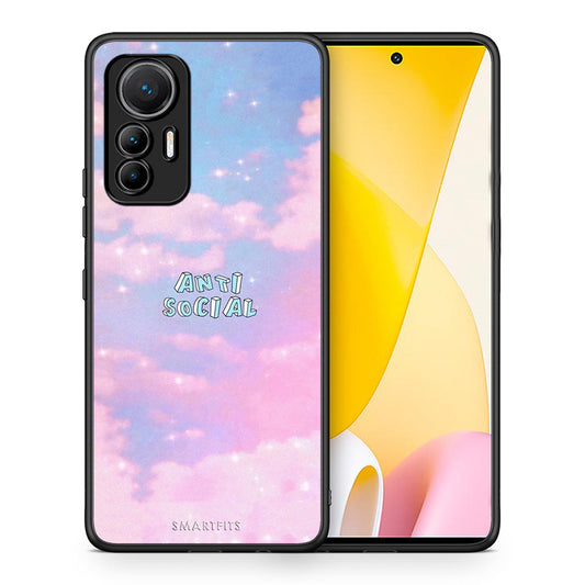 Θήκη Αγίου Βαλεντίνου Xiaomi 12 Lite 5G Anti Social από τη Smartfits με σχέδιο στο πίσω μέρος και μαύρο περίβλημα | Xiaomi 12 Lite 5G Anti Social case with colorful back and black bezels