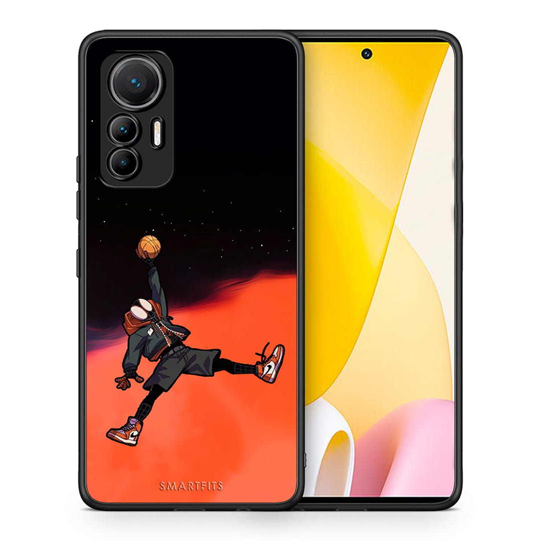 Θήκη Xiaomi 12 Lite 5G Basketball Hero από τη Smartfits με σχέδιο στο πίσω μέρος και μαύρο περίβλημα | Xiaomi 12 Lite 5G Basketball Hero case with colorful back and black bezels