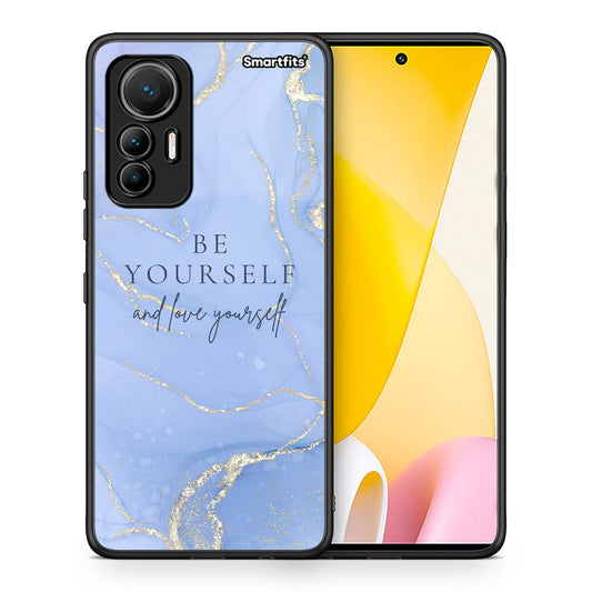 Θήκη Xiaomi 12 Lite 5G Be Yourself από τη Smartfits με σχέδιο στο πίσω μέρος και μαύρο περίβλημα | Xiaomi 12 Lite 5G Be Yourself case with colorful back and black bezels