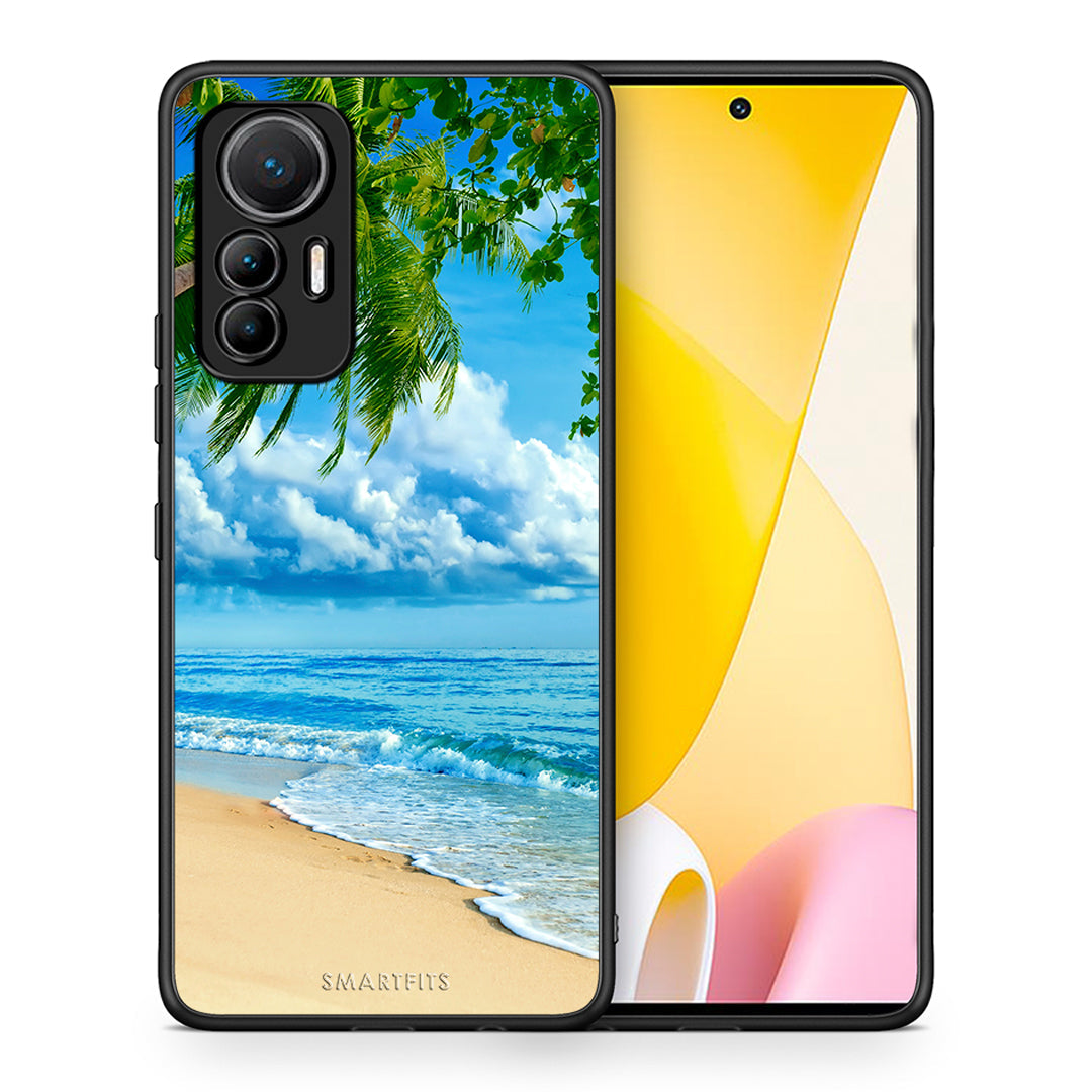 Θήκη Xiaomi 12 Lite 5G Beautiful Beach από τη Smartfits με σχέδιο στο πίσω μέρος και μαύρο περίβλημα | Xiaomi 12 Lite 5G Beautiful Beach case with colorful back and black bezels