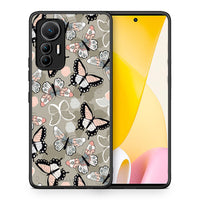 Thumbnail for Θήκη Xiaomi 12 Lite 5G Butterflies Boho από τη Smartfits με σχέδιο στο πίσω μέρος και μαύρο περίβλημα | Xiaomi 12 Lite 5G Butterflies Boho case with colorful back and black bezels
