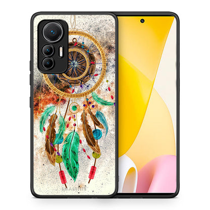 Θήκη Xiaomi 12 Lite 5G DreamCatcher Boho από τη Smartfits με σχέδιο στο πίσω μέρος και μαύρο περίβλημα | Xiaomi 12 Lite 5G DreamCatcher Boho case with colorful back and black bezels