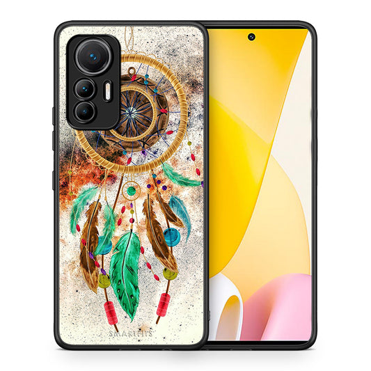 Θήκη Xiaomi 12 Lite 5G DreamCatcher Boho από τη Smartfits με σχέδιο στο πίσω μέρος και μαύρο περίβλημα | Xiaomi 12 Lite 5G DreamCatcher Boho case with colorful back and black bezels