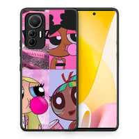 Thumbnail for Θήκη Αγίου Βαλεντίνου Xiaomi 12 Lite 5G Bubble Girls από τη Smartfits με σχέδιο στο πίσω μέρος και μαύρο περίβλημα | Xiaomi 12 Lite 5G Bubble Girls case with colorful back and black bezels