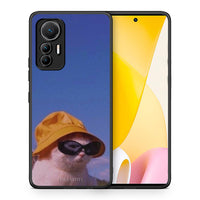 Thumbnail for Θήκη Xiaomi 12 Lite 5G Cat Diva από τη Smartfits με σχέδιο στο πίσω μέρος και μαύρο περίβλημα | Xiaomi 12 Lite 5G Cat Diva case with colorful back and black bezels