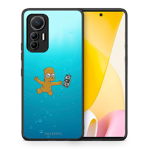 Θήκη Xiaomi 12 Lite 5G Chasing Money από τη Smartfits με σχέδιο στο πίσω μέρος και μαύρο περίβλημα | Xiaomi 12 Lite 5G Chasing Money case with colorful back and black bezels