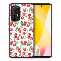 Thumbnail for Θήκη Xiaomi 12 Lite 5G Cherry Summer από τη Smartfits με σχέδιο στο πίσω μέρος και μαύρο περίβλημα | Xiaomi 12 Lite 5G Cherry Summer case with colorful back and black bezels