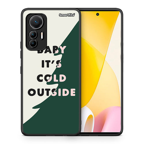 Θήκη Xiaomi 12 Lite 5G Cold Outside από τη Smartfits με σχέδιο στο πίσω μέρος και μαύρο περίβλημα | Xiaomi 12 Lite 5G Cold Outside case with colorful back and black bezels