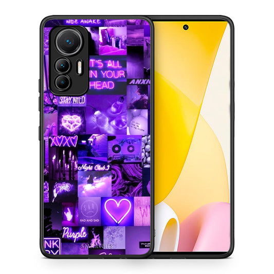 Θήκη Αγίου Βαλεντίνου Xiaomi 12 Lite 5G Collage Stay Wild από τη Smartfits με σχέδιο στο πίσω μέρος και μαύρο περίβλημα | Xiaomi 12 Lite 5G Collage Stay Wild case with colorful back and black bezels