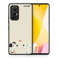 Thumbnail for Θήκη Xiaomi 12 Lite 5G Dalmatians Love από τη Smartfits με σχέδιο στο πίσω μέρος και μαύρο περίβλημα | Xiaomi 12 Lite 5G Dalmatians Love case with colorful back and black bezels
