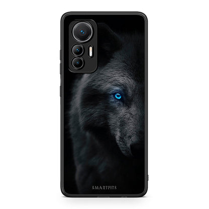Xiaomi 12 Lite 5G Dark Wolf θήκη από τη Smartfits με σχέδιο στο πίσω μέρος και μαύρο περίβλημα | Smartphone case with colorful back and black bezels by Smartfits