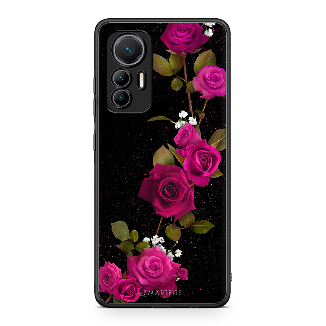 4 - Xiaomi 12 Lite 5G Red Roses Flower case, cover, bumper