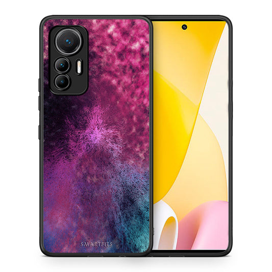 Θήκη Xiaomi 12 Lite 5G Aurora Galaxy από τη Smartfits με σχέδιο στο πίσω μέρος και μαύρο περίβλημα | Xiaomi 12 Lite 5G Aurora Galaxy case with colorful back and black bezels