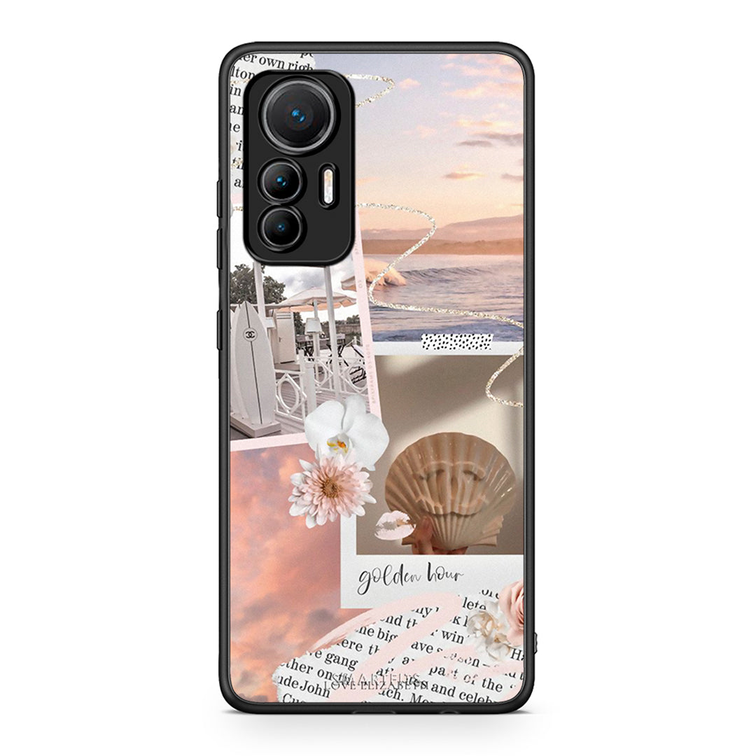 Xiaomi 12 Lite 5G Golden Hour Θήκη Αγίου Βαλεντίνου από τη Smartfits με σχέδιο στο πίσω μέρος και μαύρο περίβλημα | Smartphone case with colorful back and black bezels by Smartfits