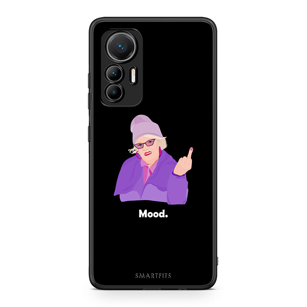 Xiaomi 12 Lite 5G Grandma Mood Black θήκη από τη Smartfits με σχέδιο στο πίσω μέρος και μαύρο περίβλημα | Smartphone case with colorful back and black bezels by Smartfits
