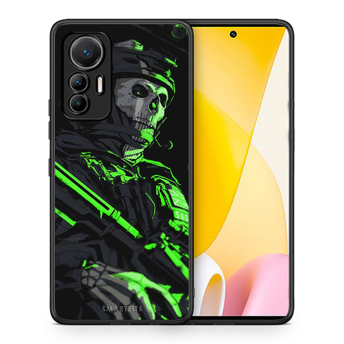 Θήκη Αγίου Βαλεντίνου Xiaomi 12 Lite 5G Green Soldier από τη Smartfits με σχέδιο στο πίσω μέρος και μαύρο περίβλημα | Xiaomi 12 Lite 5G Green Soldier case with colorful back and black bezels