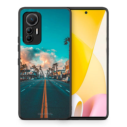 Θήκη Xiaomi 12 Lite 5G City Landscape από τη Smartfits με σχέδιο στο πίσω μέρος και μαύρο περίβλημα | Xiaomi 12 Lite 5G City Landscape case with colorful back and black bezels