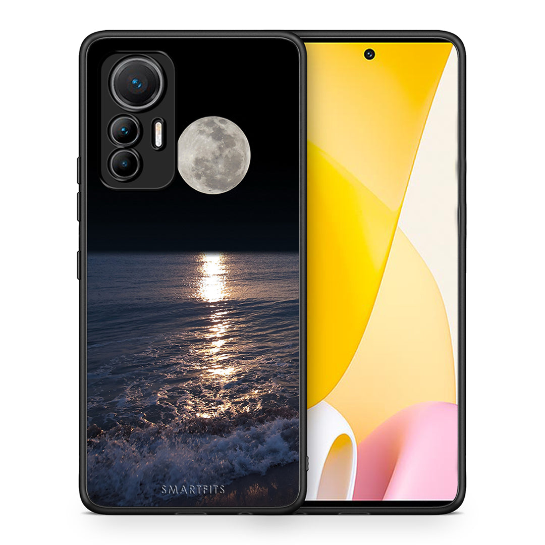 Θήκη Xiaomi 12 Lite 5G Moon Landscape από τη Smartfits με σχέδιο στο πίσω μέρος και μαύρο περίβλημα | Xiaomi 12 Lite 5G Moon Landscape case with colorful back and black bezels