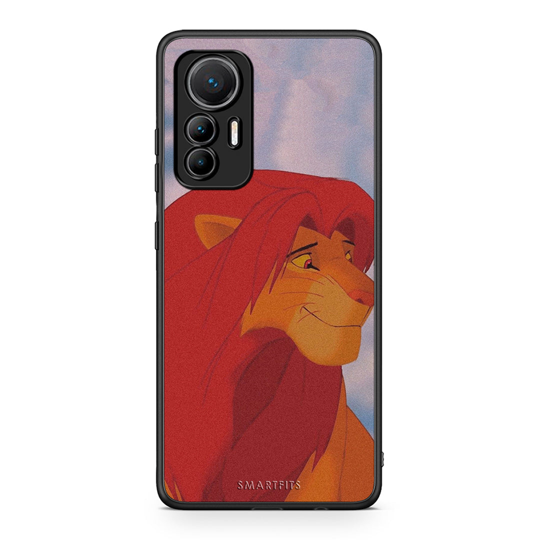 Xiaomi 12 Lite 5G Lion Love 1 Θήκη Αγίου Βαλεντίνου από τη Smartfits με σχέδιο στο πίσω μέρος και μαύρο περίβλημα | Smartphone case with colorful back and black bezels by Smartfits