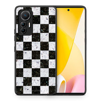Thumbnail for Θήκη Xiaomi 12 Lite 5G Square Geometric Marble από τη Smartfits με σχέδιο στο πίσω μέρος και μαύρο περίβλημα | Xiaomi 12 Lite 5G Square Geometric Marble case with colorful back and black bezels