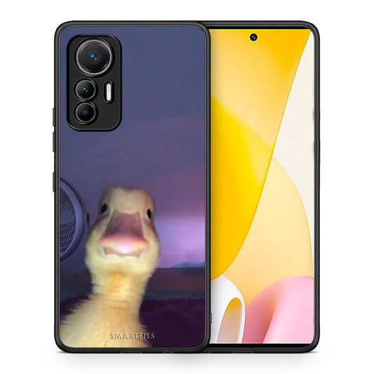 Θήκη Xiaomi 12 Lite 5G Meme Duck από τη Smartfits με σχέδιο στο πίσω μέρος και μαύρο περίβλημα | Xiaomi 12 Lite 5G Meme Duck case with colorful back and black bezels