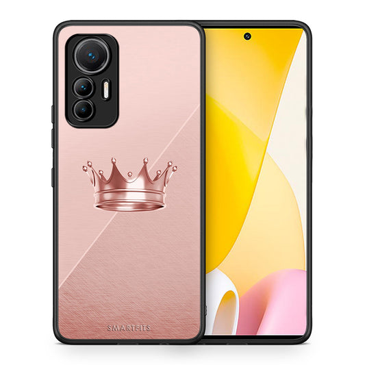 Θήκη Xiaomi 12 Lite 5G Crown Minimal από τη Smartfits με σχέδιο στο πίσω μέρος και μαύρο περίβλημα | Xiaomi 12 Lite 5G Crown Minimal case with colorful back and black bezels