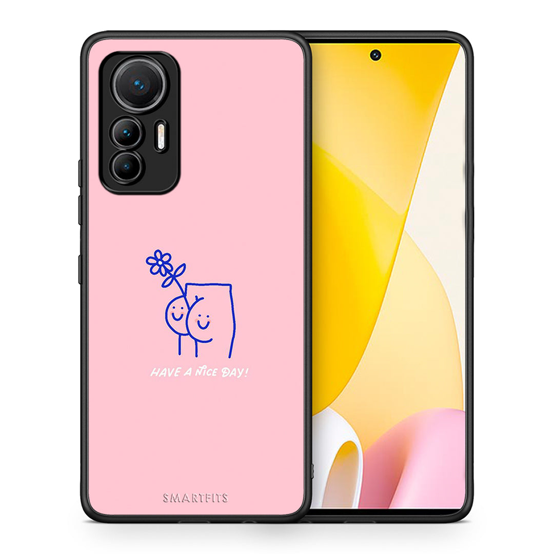 Θήκη Xiaomi 12 Lite 5G Nice Day από τη Smartfits με σχέδιο στο πίσω μέρος και μαύρο περίβλημα | Xiaomi 12 Lite 5G Nice Day case with colorful back and black bezels
