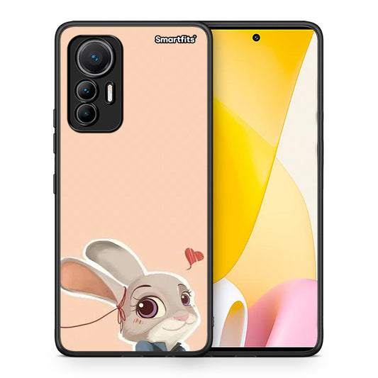 Θήκη Xiaomi 12 Lite 5G Nick Wilde And Judy Hopps Love 2 από τη Smartfits με σχέδιο στο πίσω μέρος και μαύρο περίβλημα | Xiaomi 12 Lite 5G Nick Wilde And Judy Hopps Love 2 case with colorful back and black bezels