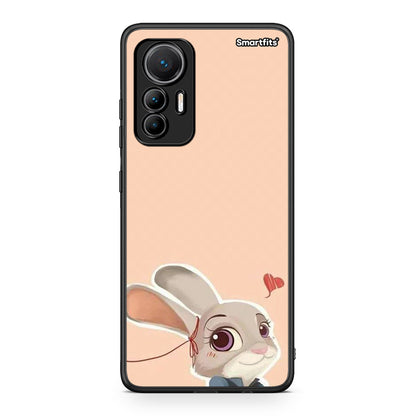 Xiaomi 12 Lite 5G Nick Wilde And Judy Hopps Love 2 θήκη από τη Smartfits με σχέδιο στο πίσω μέρος και μαύρο περίβλημα | Smartphone case with colorful back and black bezels by Smartfits
