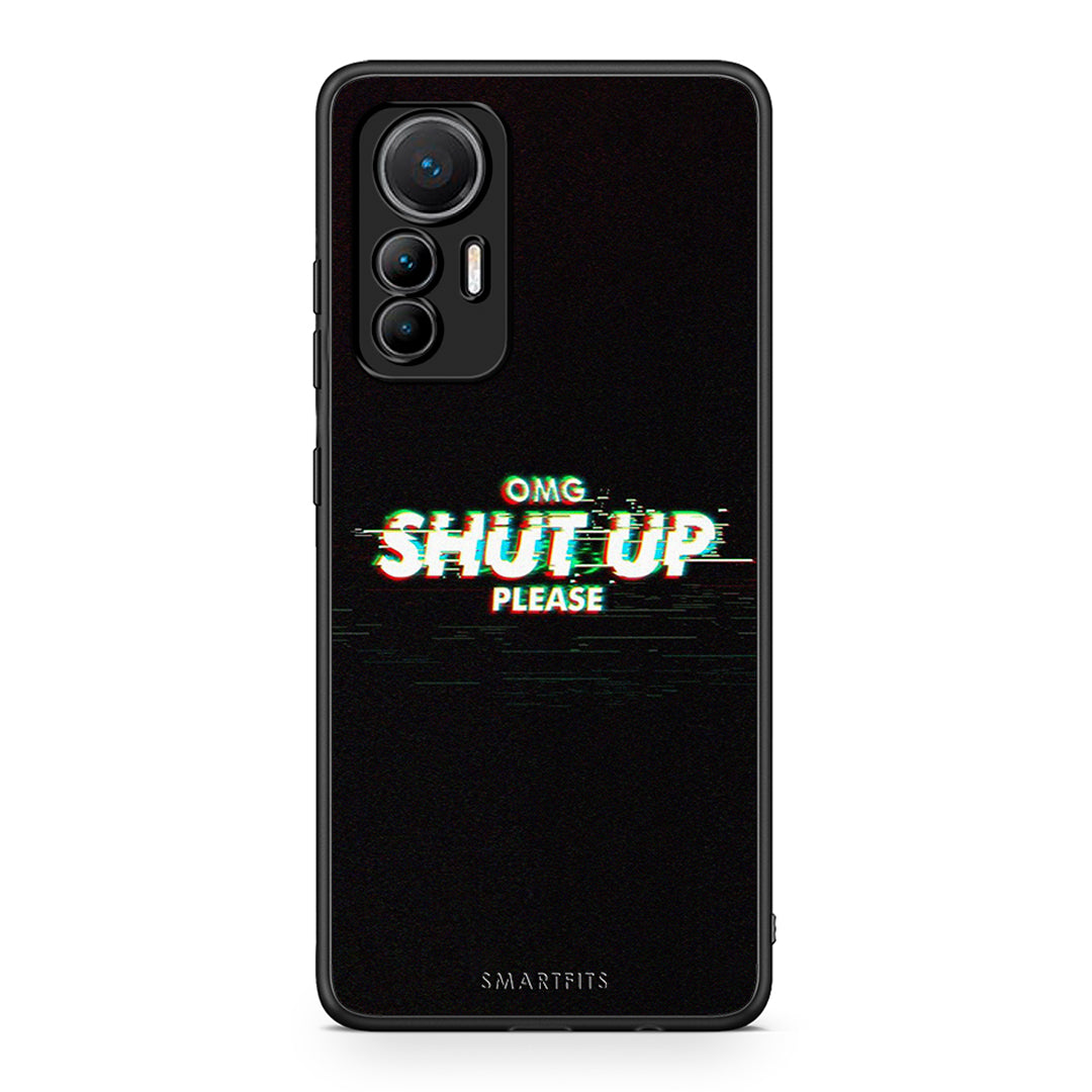 Xiaomi 12 Lite 5G OMG ShutUp θήκη από τη Smartfits με σχέδιο στο πίσω μέρος και μαύρο περίβλημα | Smartphone case with colorful back and black bezels by Smartfits