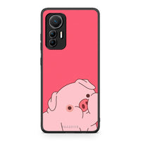 Thumbnail for Xiaomi 12 Lite 5G Pig Love 1 Θήκη Αγίου Βαλεντίνου από τη Smartfits με σχέδιο στο πίσω μέρος και μαύρο περίβλημα | Smartphone case with colorful back and black bezels by Smartfits