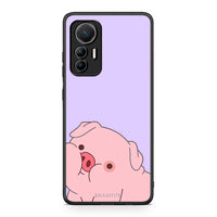Thumbnail for Xiaomi 12 Lite 5G Pig Love 2 Θήκη Αγίου Βαλεντίνου από τη Smartfits με σχέδιο στο πίσω μέρος και μαύρο περίβλημα | Smartphone case with colorful back and black bezels by Smartfits