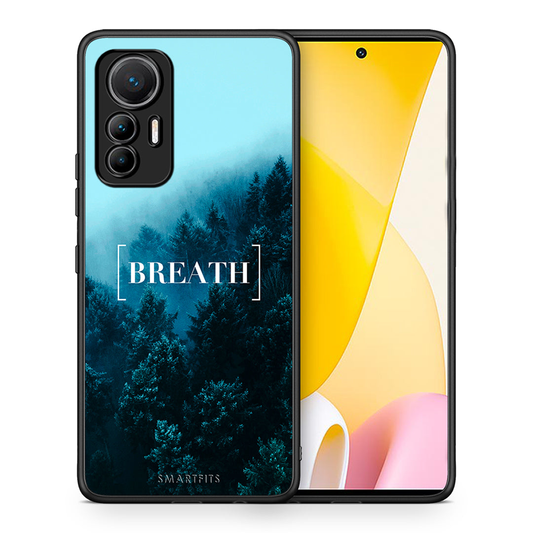 Θήκη Xiaomi 12 Lite 5G Breath Quote από τη Smartfits με σχέδιο στο πίσω μέρος και μαύρο περίβλημα | Xiaomi 12 Lite 5G Breath Quote case with colorful back and black bezels