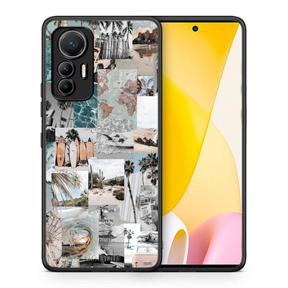 Θήκη Xiaomi 12 Lite 5G Retro Beach Life από τη Smartfits με σχέδιο στο πίσω μέρος και μαύρο περίβλημα | Xiaomi 12 Lite 5G Retro Beach Life case with colorful back and black bezels