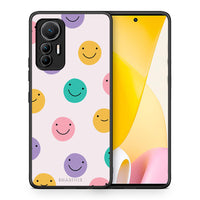 Thumbnail for Θήκη Xiaomi 12 Lite 5G Smiley Faces από τη Smartfits με σχέδιο στο πίσω μέρος και μαύρο περίβλημα | Xiaomi 12 Lite 5G Smiley Faces case with colorful back and black bezels