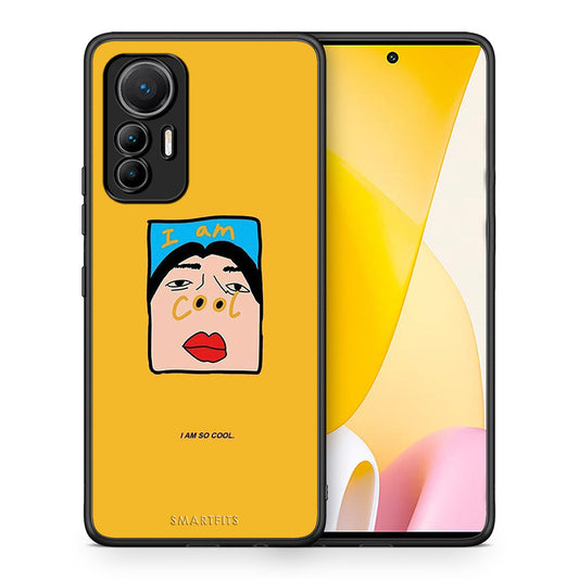 Θήκη Αγίου Βαλεντίνου Xiaomi 12 Lite 5G So Cool από τη Smartfits με σχέδιο στο πίσω μέρος και μαύρο περίβλημα | Xiaomi 12 Lite 5G So Cool case with colorful back and black bezels