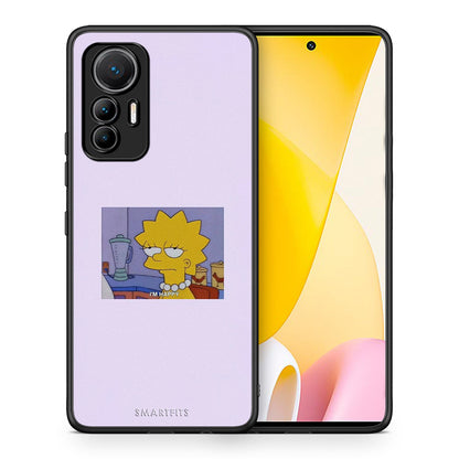 Θήκη Xiaomi 12 Lite 5G So Happy από τη Smartfits με σχέδιο στο πίσω μέρος και μαύρο περίβλημα | Xiaomi 12 Lite 5G So Happy case with colorful back and black bezels