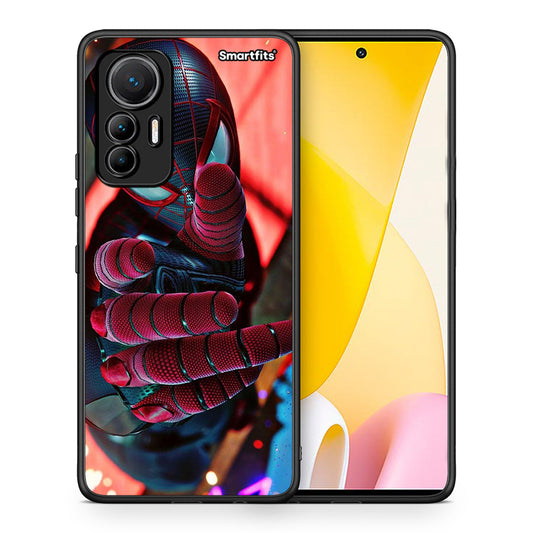 Θήκη Xiaomi 12 Lite 5G Spider Hand από τη Smartfits με σχέδιο στο πίσω μέρος και μαύρο περίβλημα | Xiaomi 12 Lite 5G Spider Hand case with colorful back and black bezels