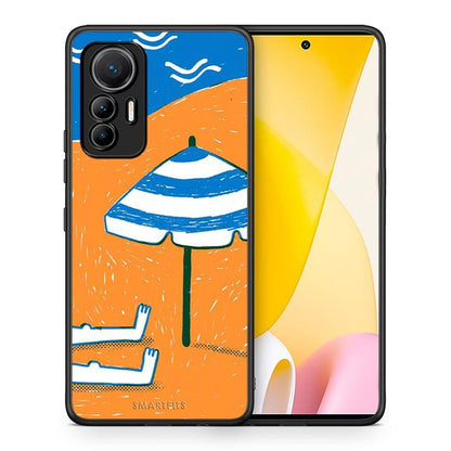 Θήκη Xiaomi 12 Lite 5G Summering από τη Smartfits με σχέδιο στο πίσω μέρος και μαύρο περίβλημα | Xiaomi 12 Lite 5G Summering case with colorful back and black bezels
