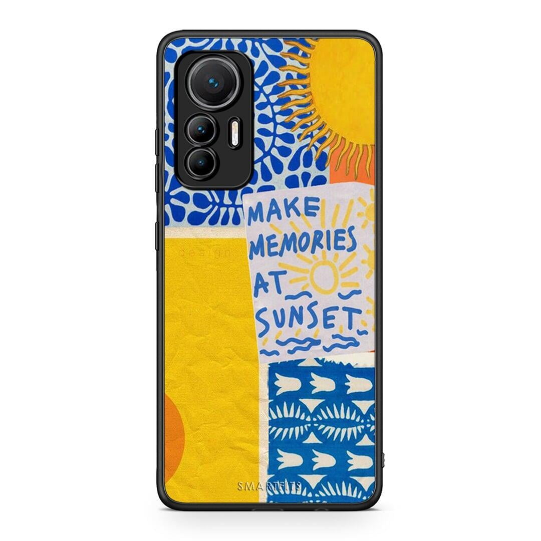 Xiaomi 12 Lite 5G Sunset Memories Θήκη από τη Smartfits με σχέδιο στο πίσω μέρος και μαύρο περίβλημα | Smartphone case with colorful back and black bezels by Smartfits
