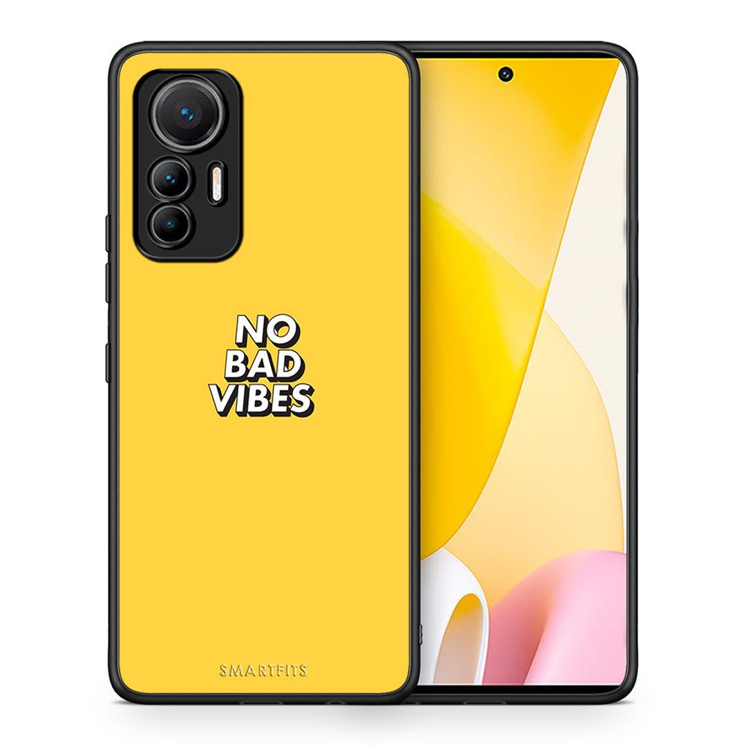 Θήκη Xiaomi 12 Lite 5G Vibes Text από τη Smartfits με σχέδιο στο πίσω μέρος και μαύρο περίβλημα | Xiaomi 12 Lite 5G Vibes Text case with colorful back and black bezels
